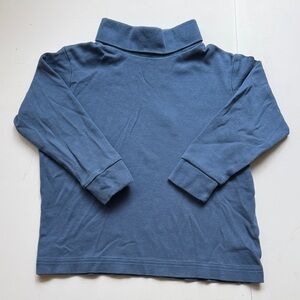 Lands End Blue 3T Turtleneck